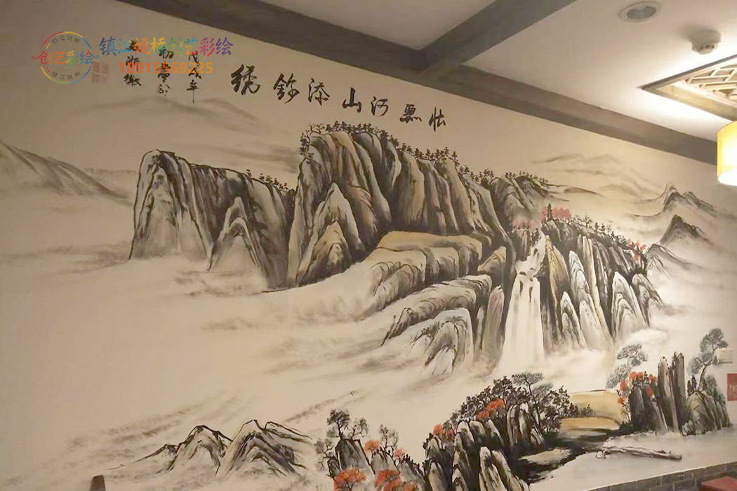 饭店彩绘