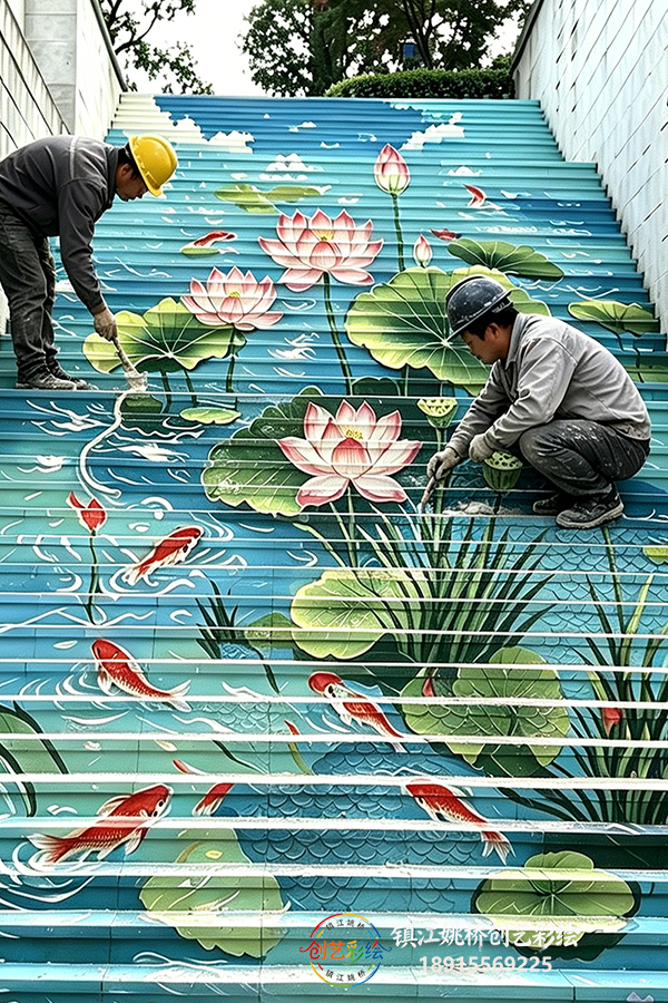 镇江3D楼梯立体画