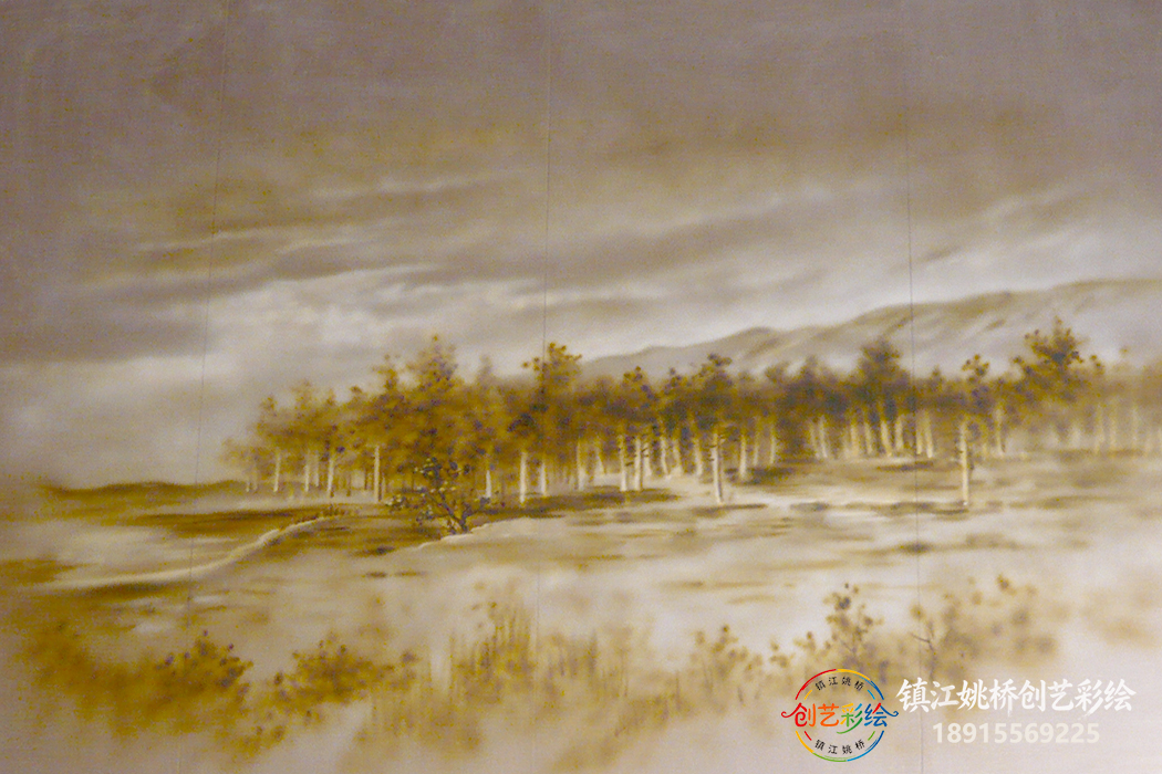 镇江手绘壁画