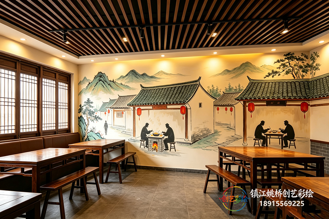 镇江饭店彩绘
