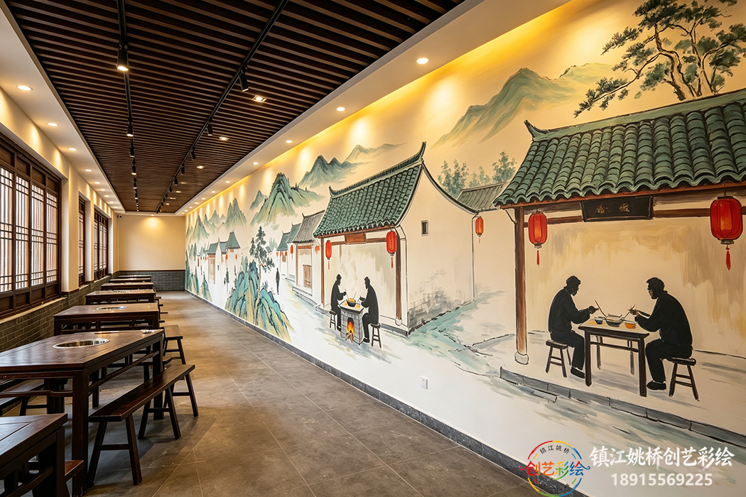 镇江饭店彩绘