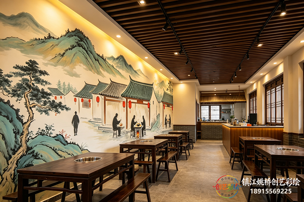 镇江饭店彩绘