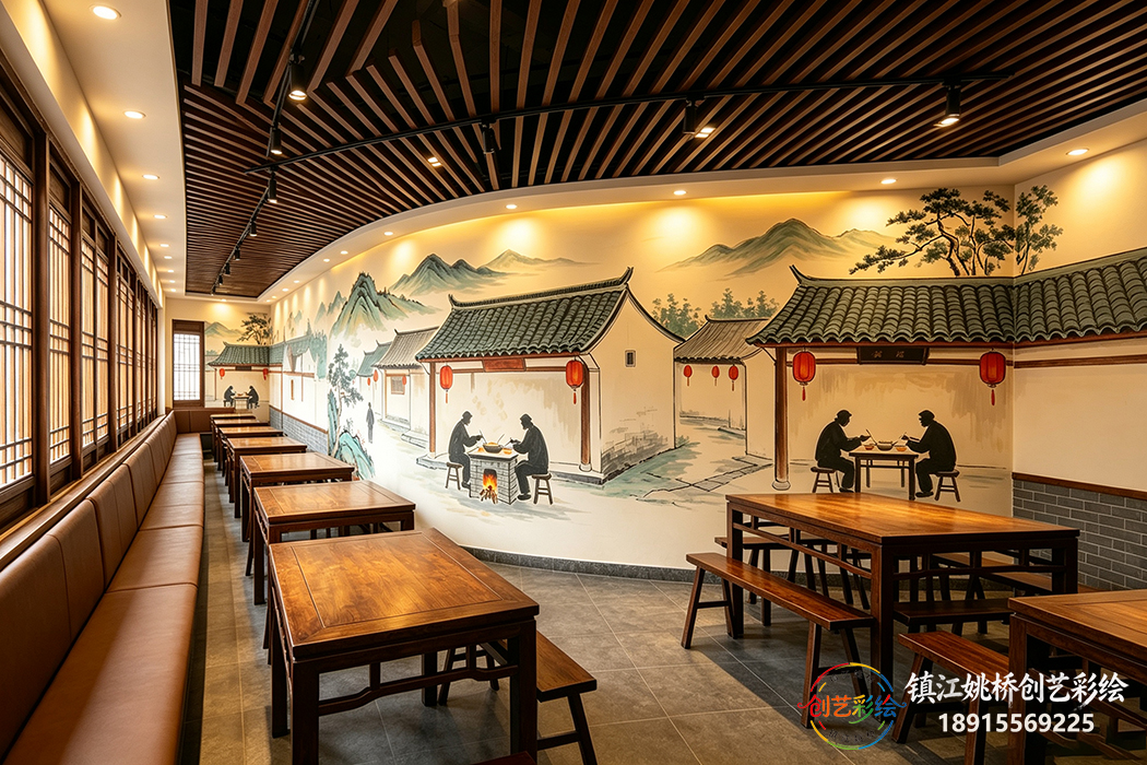镇江饭店彩绘