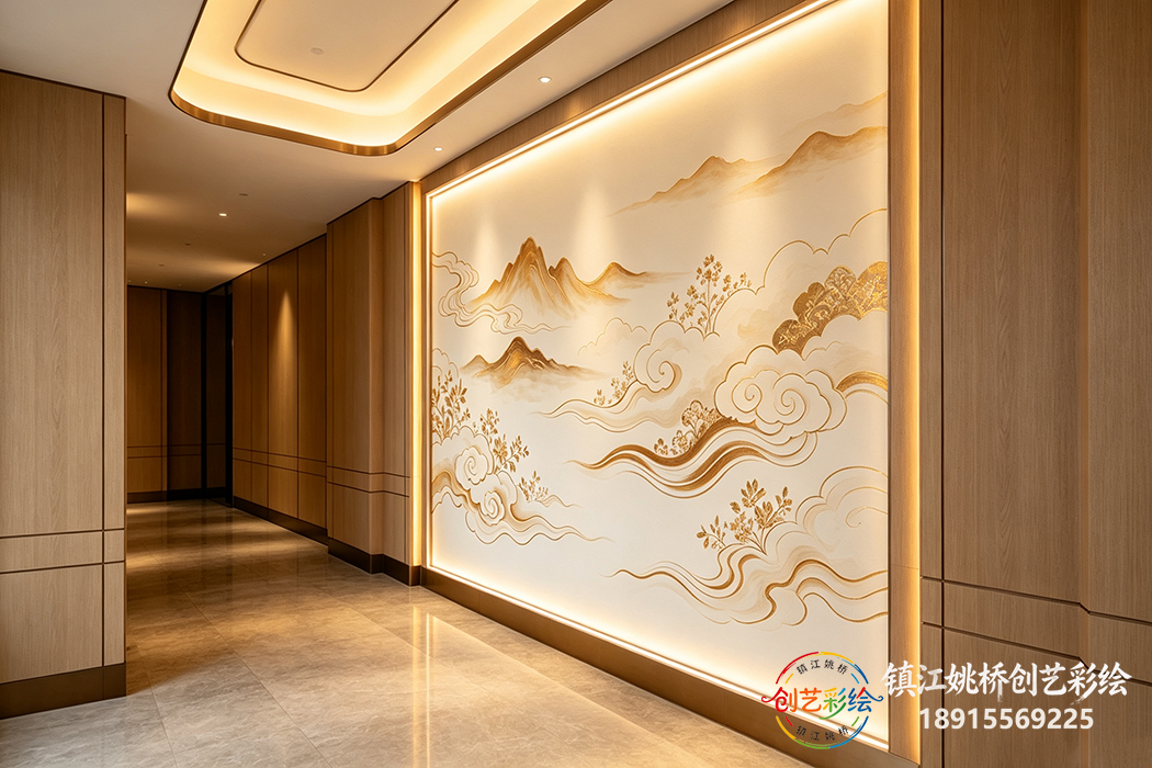 镇江酒店背景墙