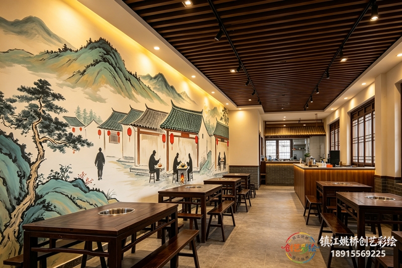 镇江饭店彩绘
